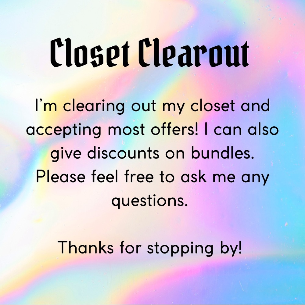 Closet Clear Out!